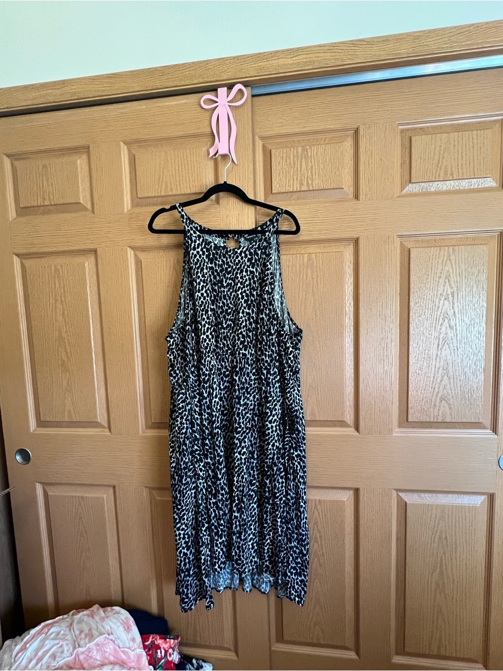 torrid Black & White Leopard Print Sleeveless Dress